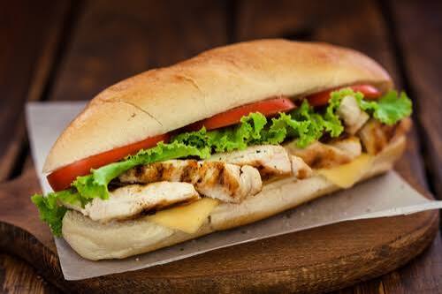Chicken sub sandwich